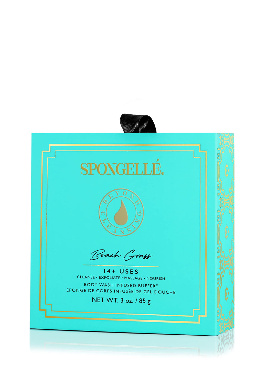 SPONGELLÉ Fleurs Boîte Brosse Corps – outil pratique pour lavage et application du gel.
