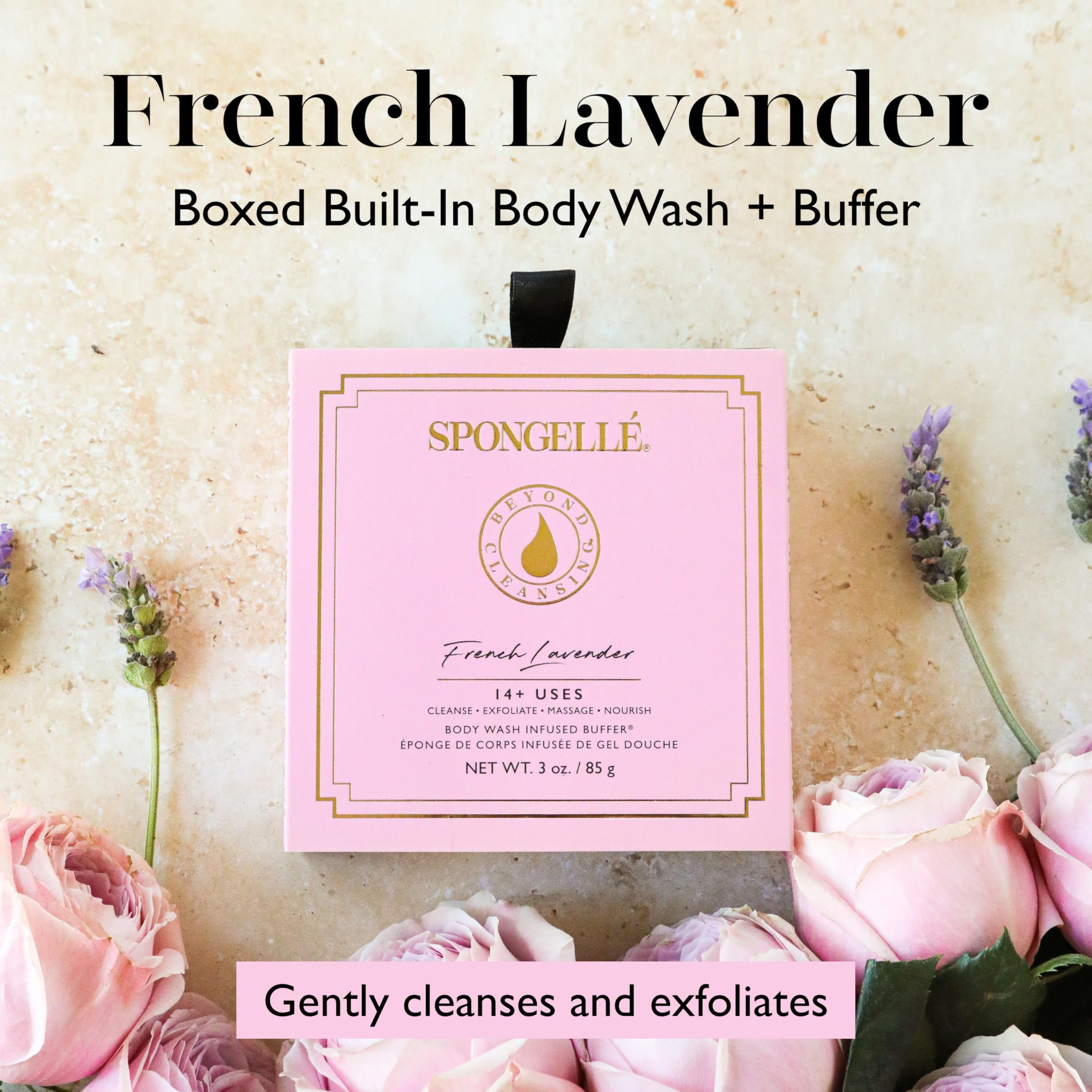 SPONGELLÉ Gel douche intégré Lavande: nettoyage parfumé simplifié