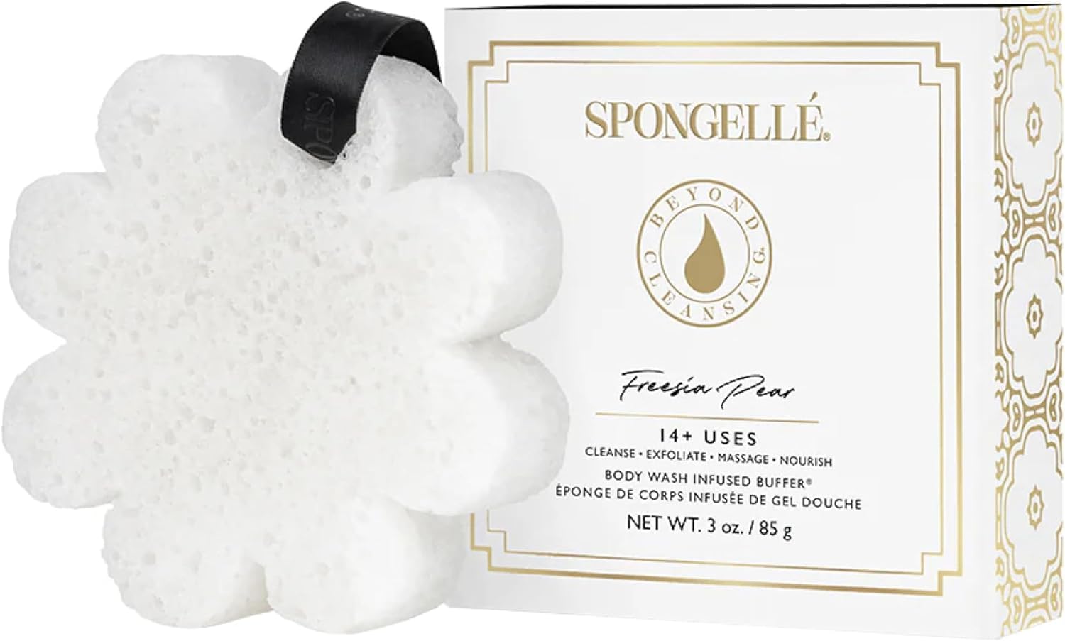 SPONGELLÉ Infusion Freesia Poire: sensation florale et rafraîchissante sur la peau.