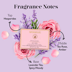 SPONGELLÉ Pedi Buffer – Éponge savon infusé nettoyant et parfumant.