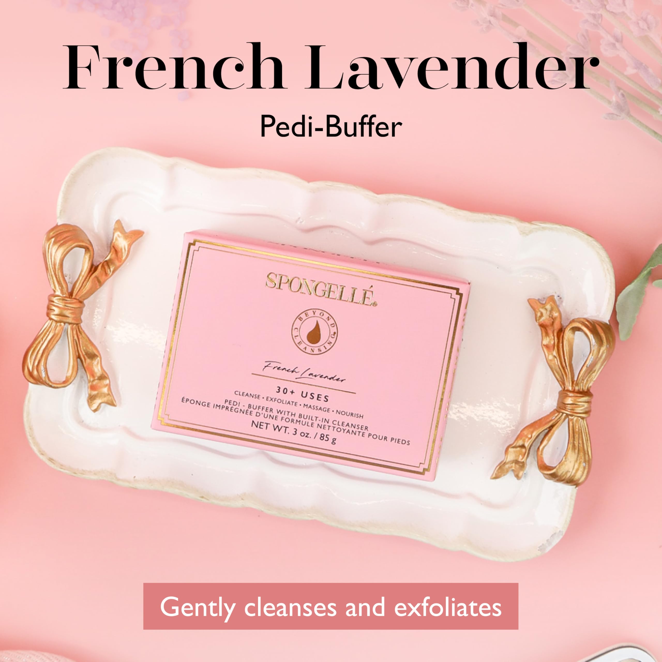 SPONGELLÉ Pedi Buffer – Exfoliation des pieds pour peau plus lisse.