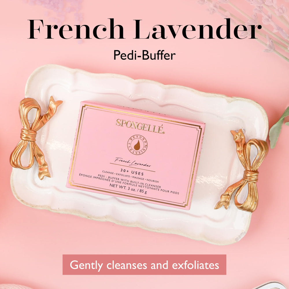 SPONGELLÉ Pedi Buffer – Exfoliation des pieds pour peau plus lisse.