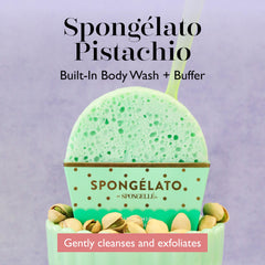 SPONGELLÉ Spongelato Frutti di Bosco Loofah with berry aroma and gentle buffer.