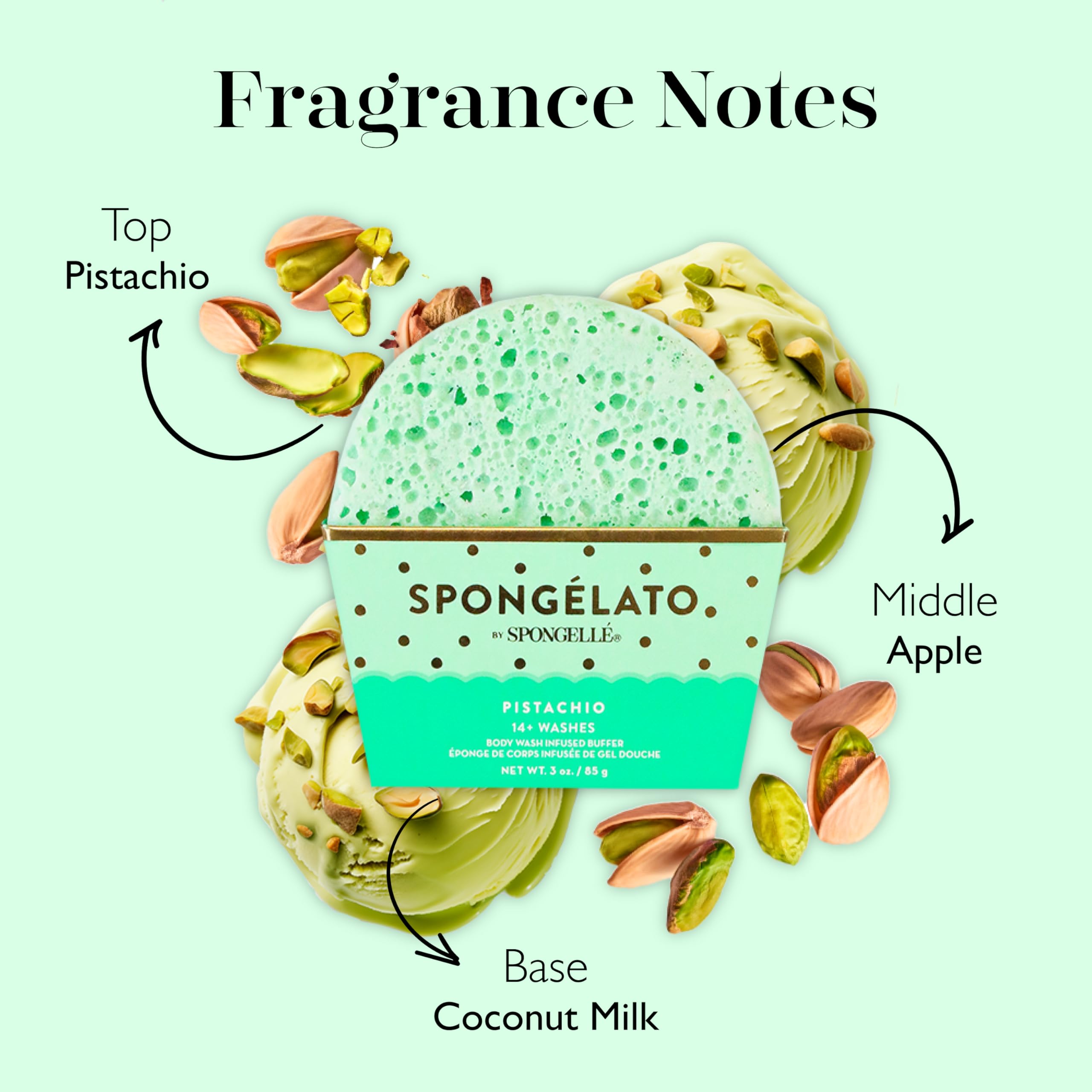 SPONGELLÉ Spongelato Limone Loofah delivering bright citrus exfoliation and fragrance.