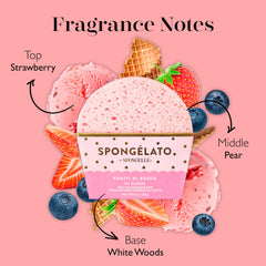 SPONGELLÉ Spongelato loofah Fior di Latte with creamy scent for pampered skin.