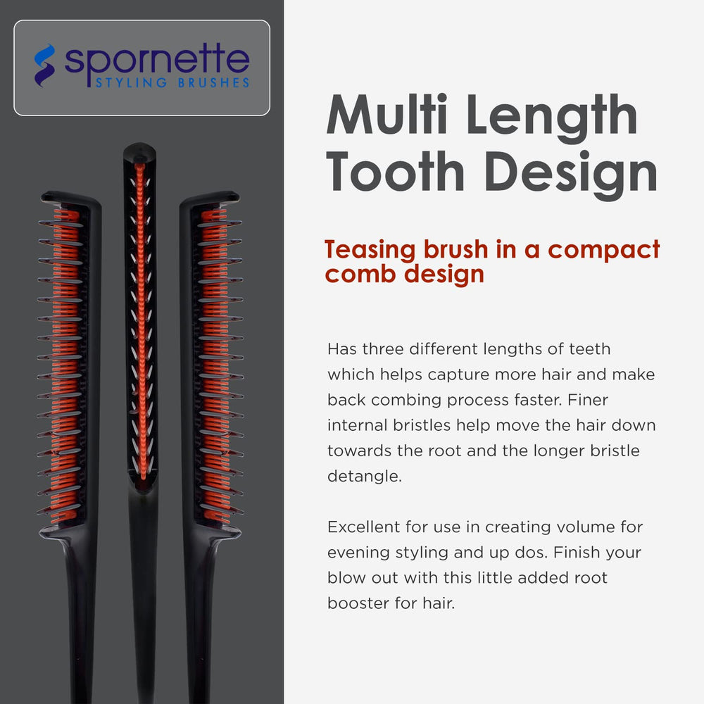 SPORNETTE Little Wonder utilise des dents multiples pour saisir les cheveux et gagner du temps.