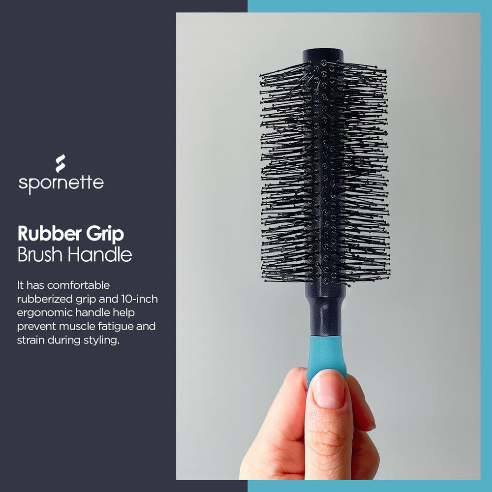 SPORNETTE brosse ronde XL défroisse en douceur et réduit les frisottis.