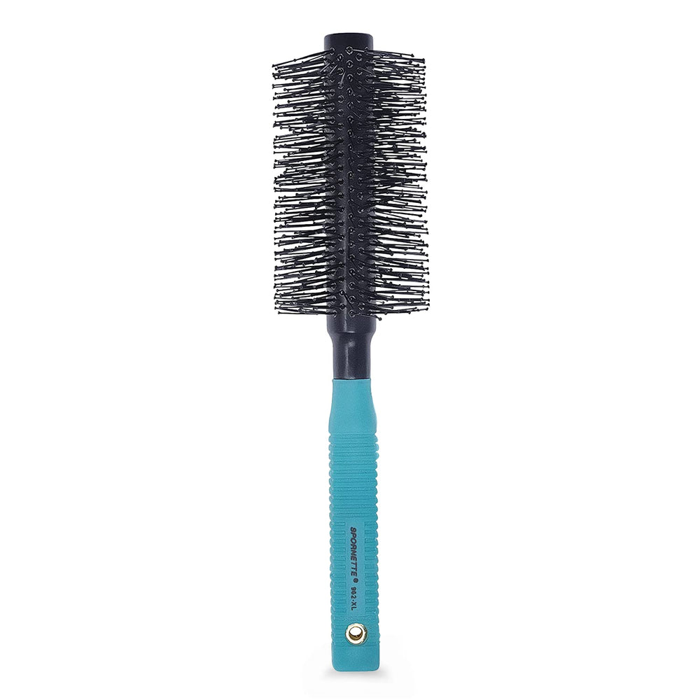 SPORNETTE brosse ronde XL à double brins nylon, démêlage rapide et volume.