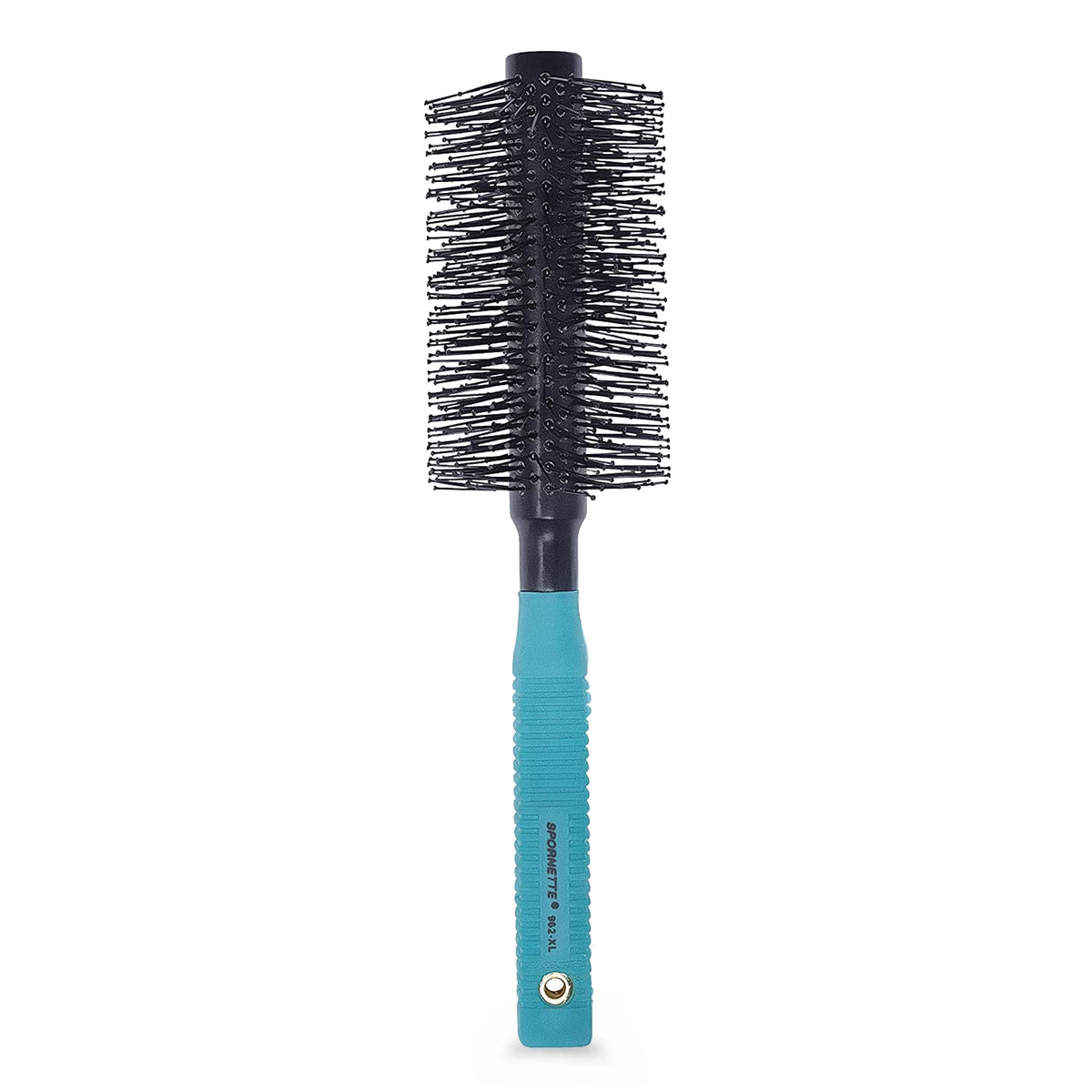 SPORNETTE brosse ronde XL à double brins nylon, démêlage rapide et volume.