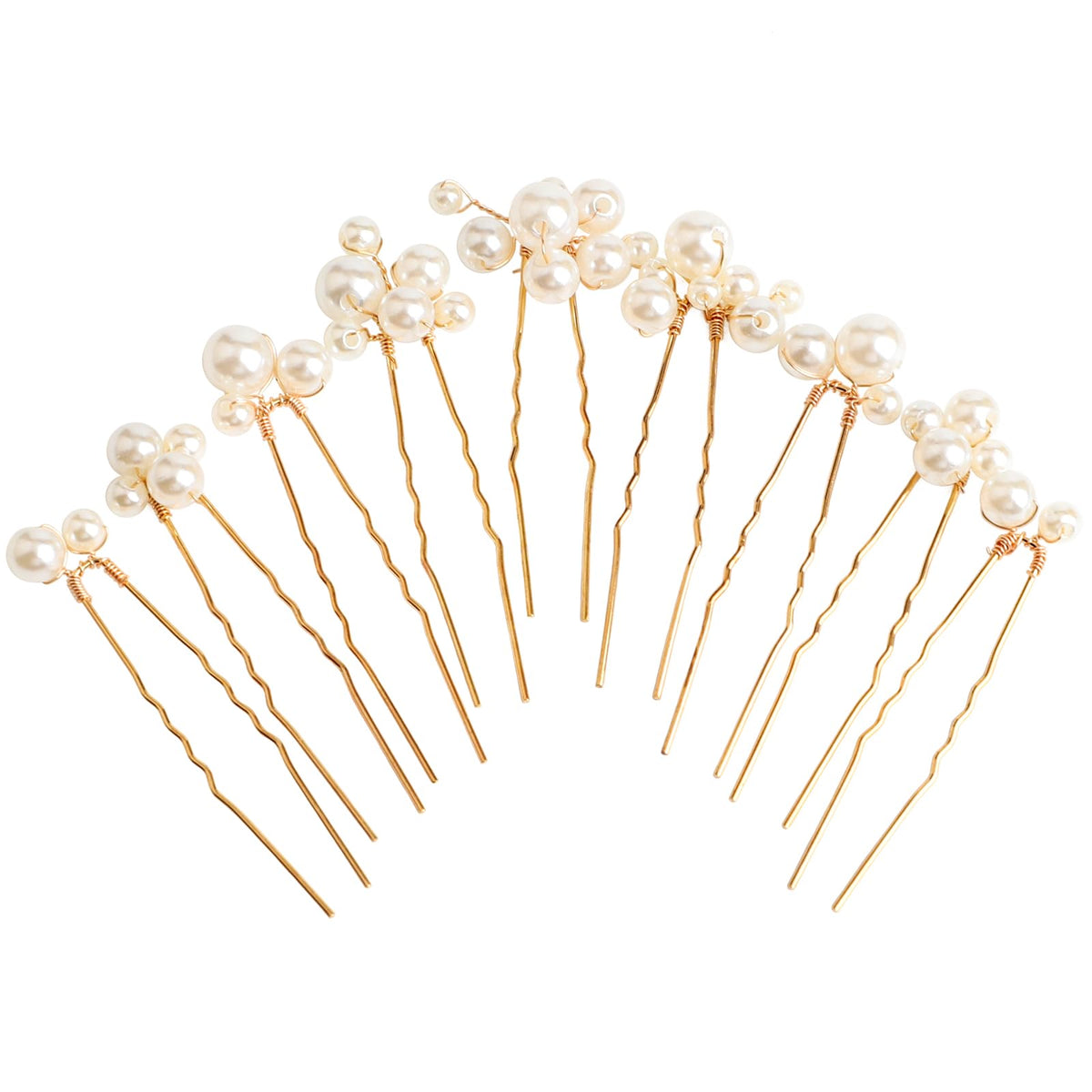 Sppry pinces-u-perles-or-ensemble9 pour un chignon élégant et fluide.