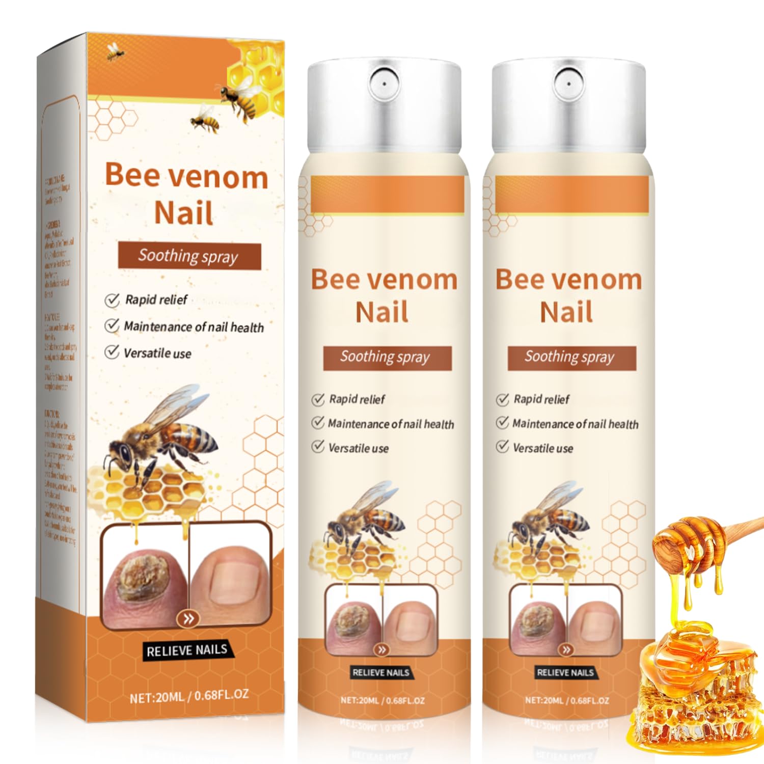 Spray Venin d'Abeille – application facile pour ongles sensibles