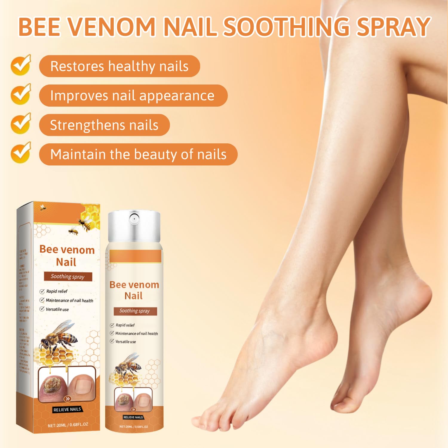 Spray Venin d'Abeille – soin doux et rapide pour ongles fragiles