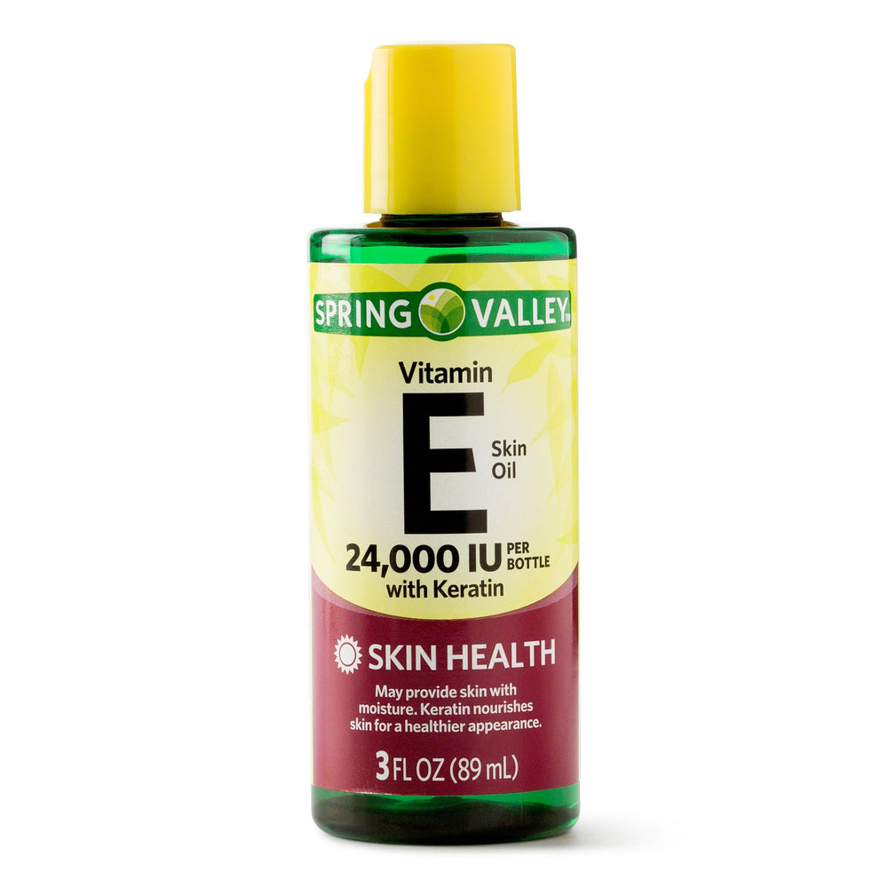 Spring Valley huile vitamine E visage 24 000 UI, hydratation légère et nourrissante