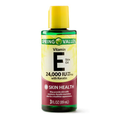 Spring Valley huile vitamine E visage 24 000 UI, hydratation légère et nourrissante