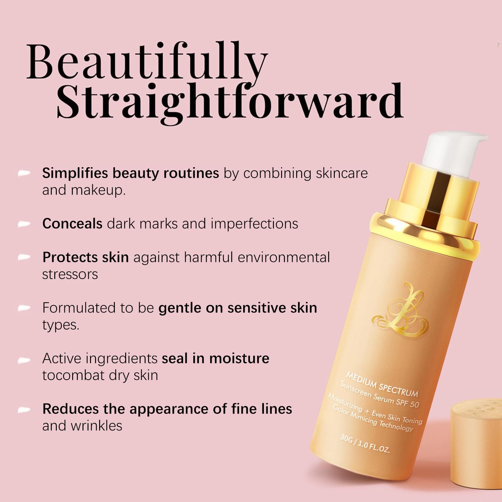 SPRINGSKY Match Foundation 4-en-1: pigment adaptatif qui s’accorde au teint avec délicatesse.