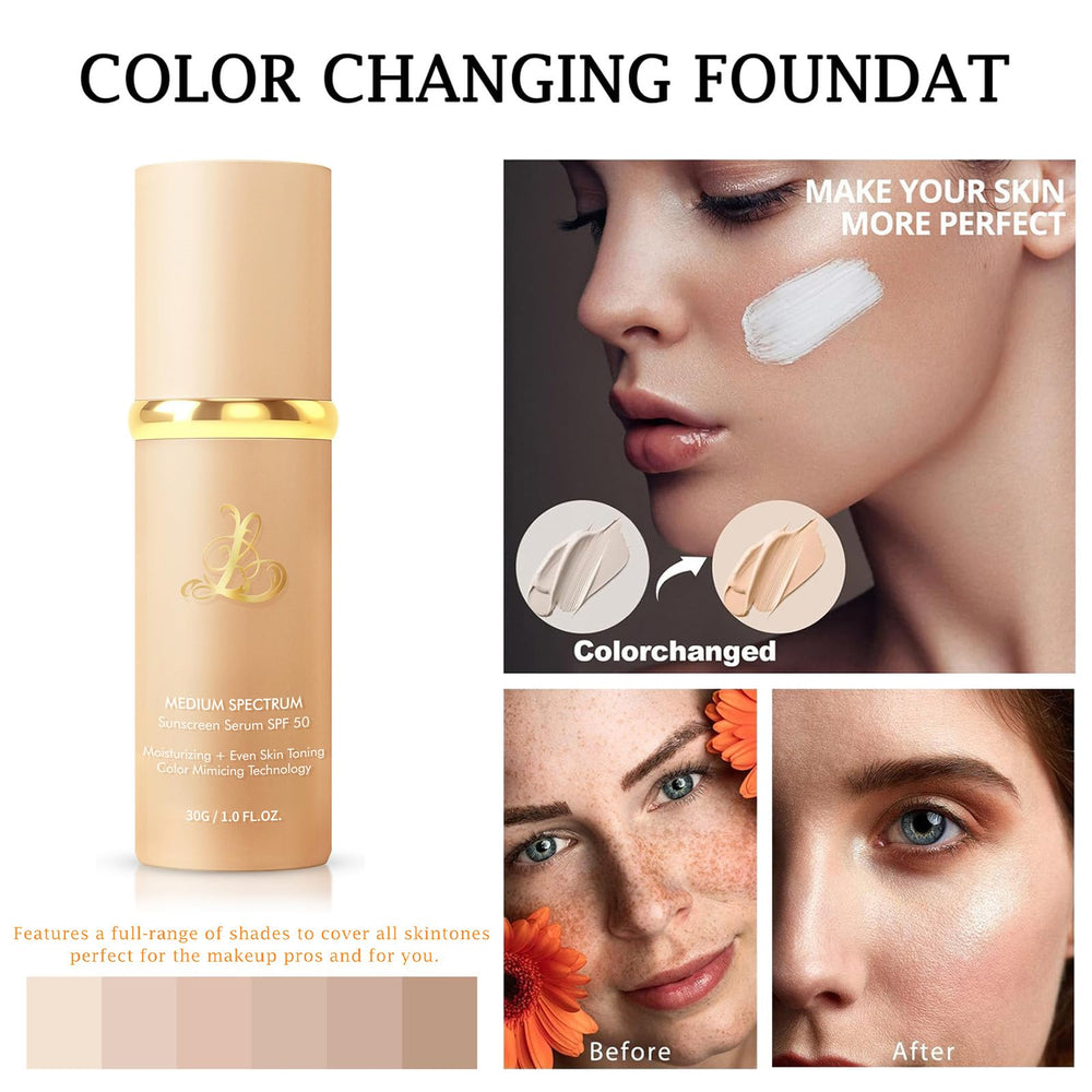 SPRINGSKY Match Foundation 4-en-1: texture légère qui habille la peau sans effet lourd.