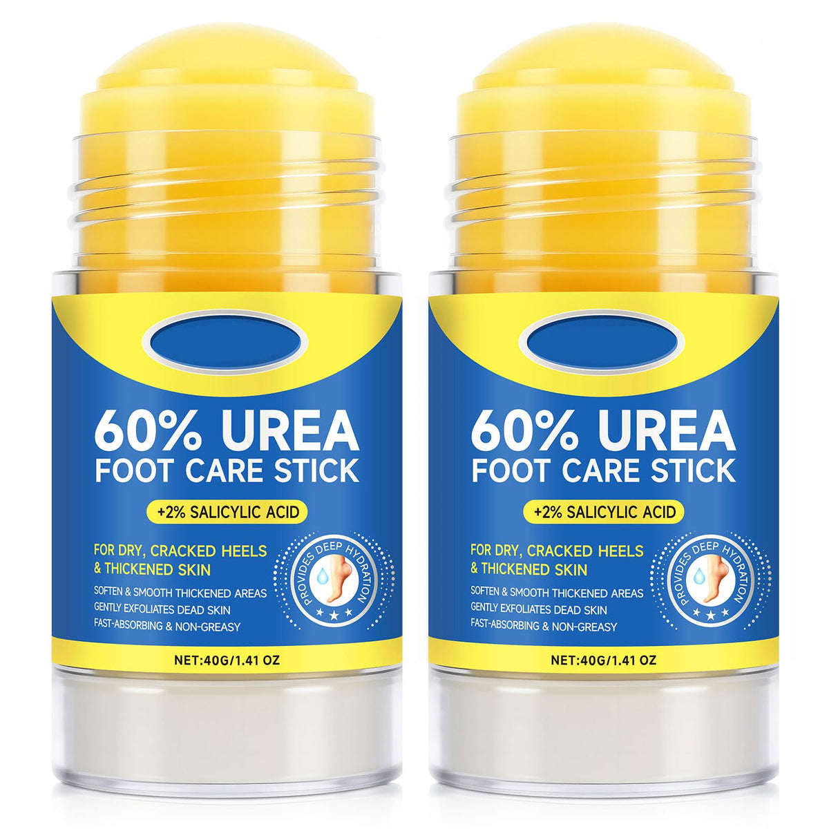 SPRINGSUGAR Crème-stick Urée 60% pour pieds, adoucit les callosités.