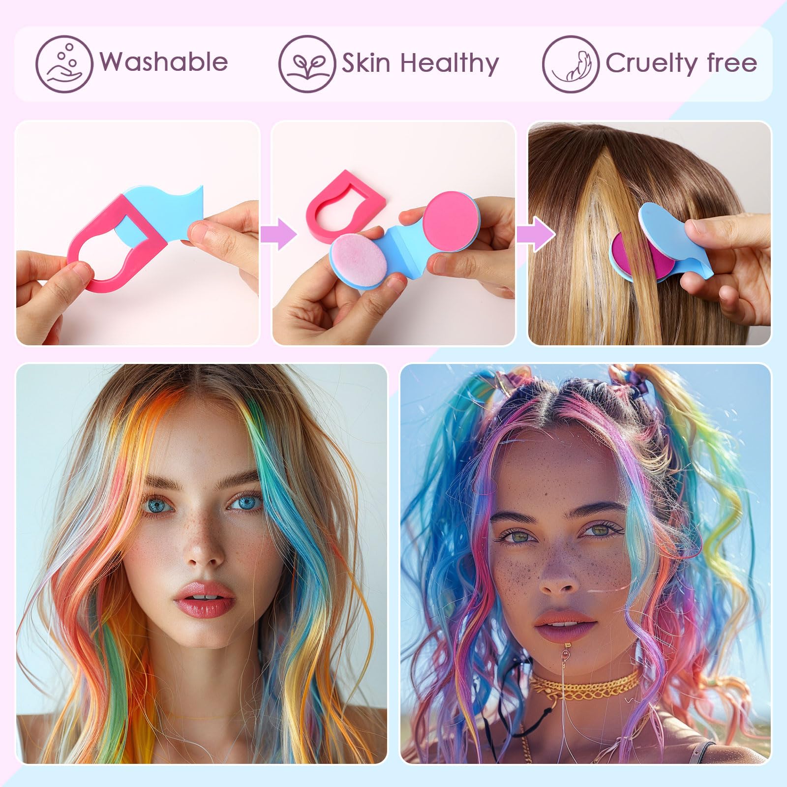 SPRINGSUGAR idee-cadeau-beaute-enfant: cadeau ludique pour créativité capillaire et déguisements.