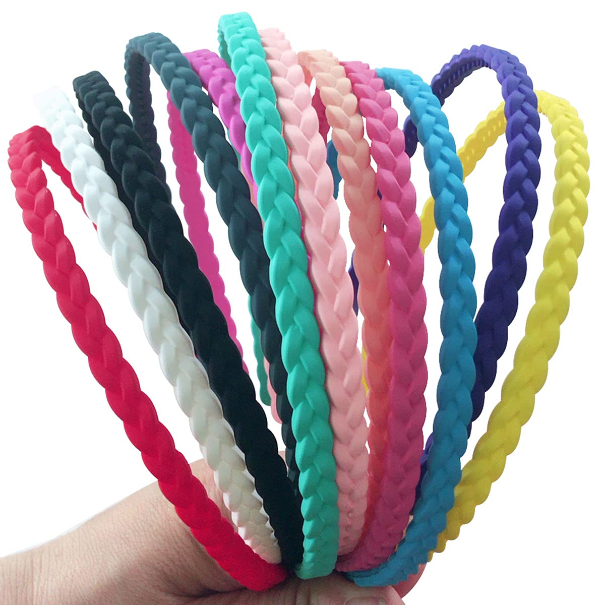 Springtime bandeaux fin 6 mm, ensemble multicolore, confort léger pour cheveux