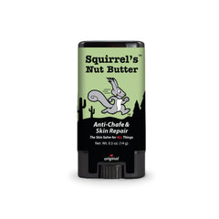 Squirrel's Nut Butter stick anti-frottement en voyage protégeant la peau des frottements pendant les déplacements.