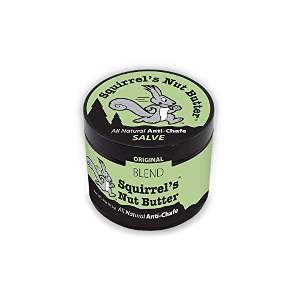 Squirrel's Nut Butter baume anti-frottement sur peau sensible pour prévenir les frottements.