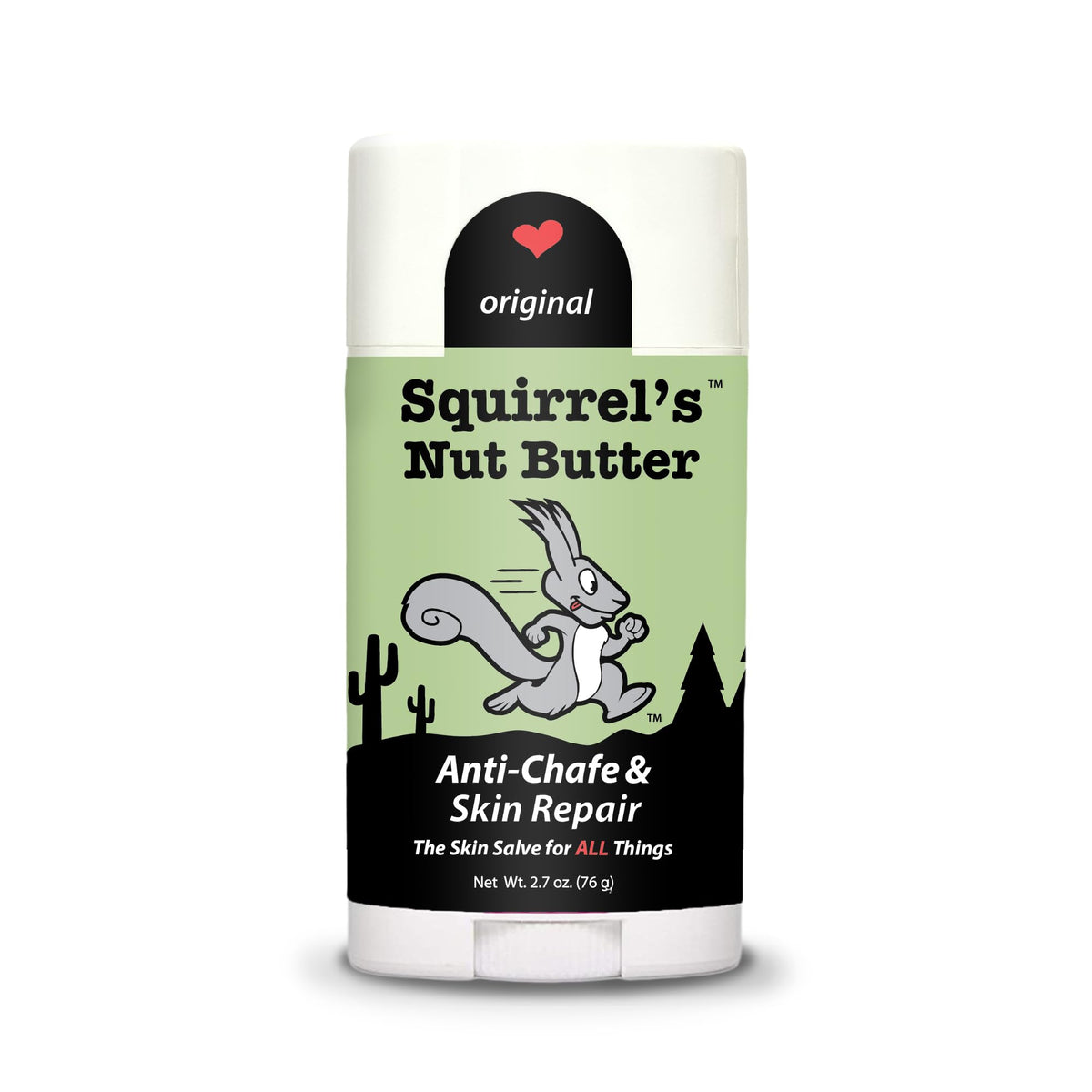 Stick anti-frottement Squirrel's Nut Butter, pratique et naturel pour prévenir les irritations.