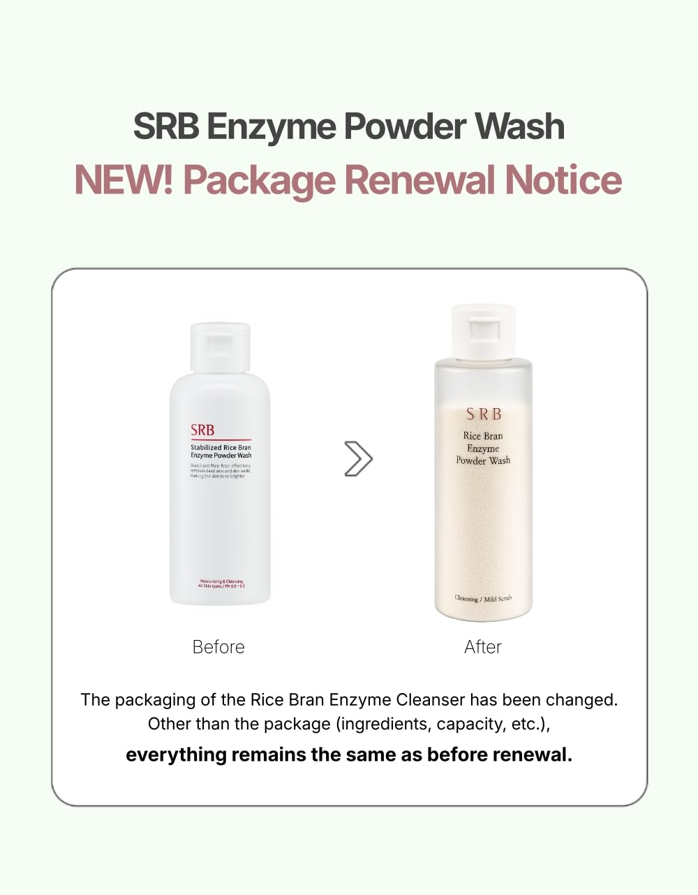 SRB texture-exfoliante en poudre prête à exfolier la peau en douceur.
