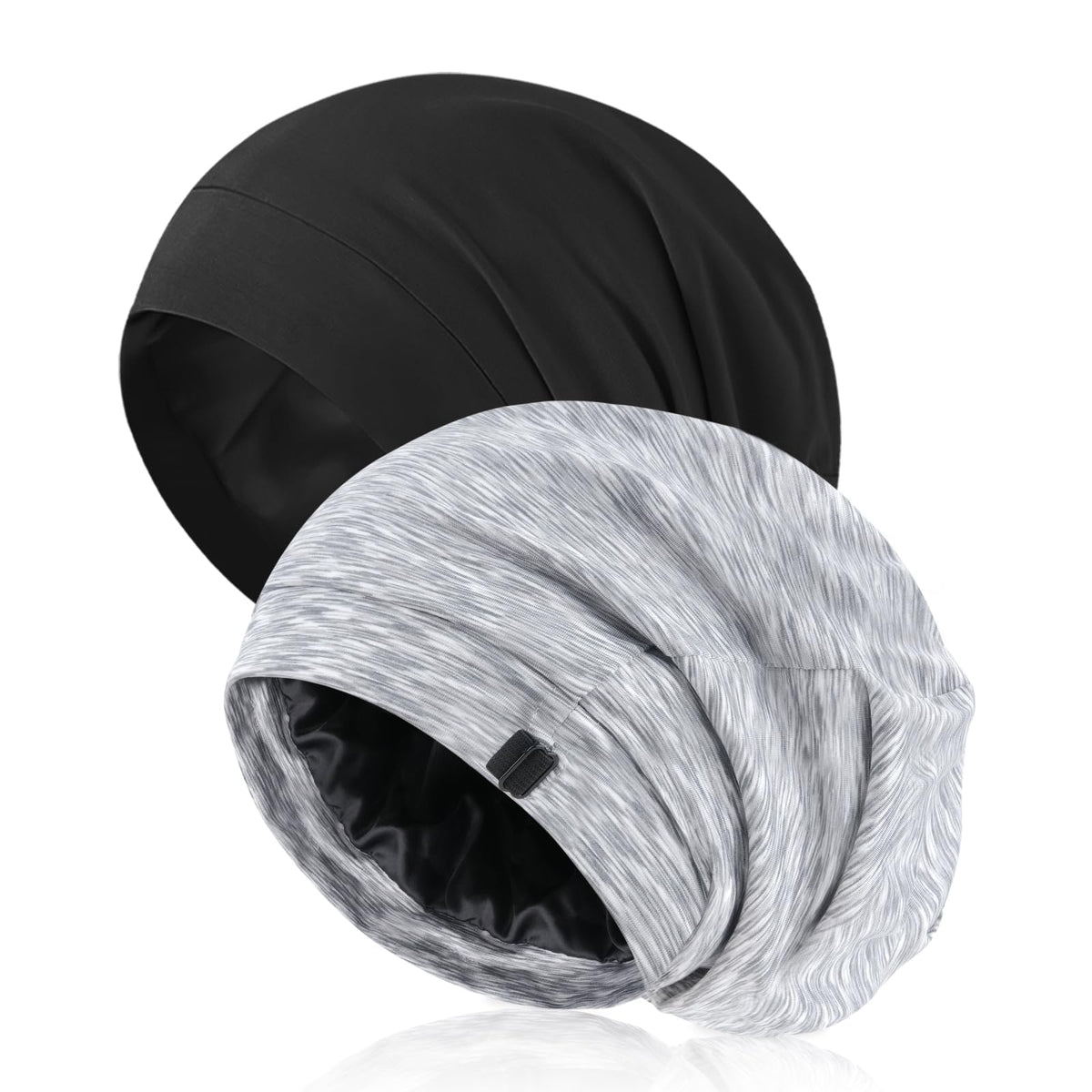Bonnet satin Srevela pour homme ajustable, maintien securisé toute la nuit.