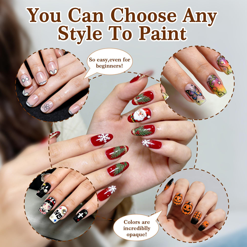SRIOIO usage polyvalent sur gel, ongles naturels, ongles en acrylique et faux ongles.