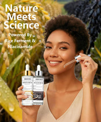 Texture de l’essence SRIOIO riz noir et blanc, soin hydratant et purifiant