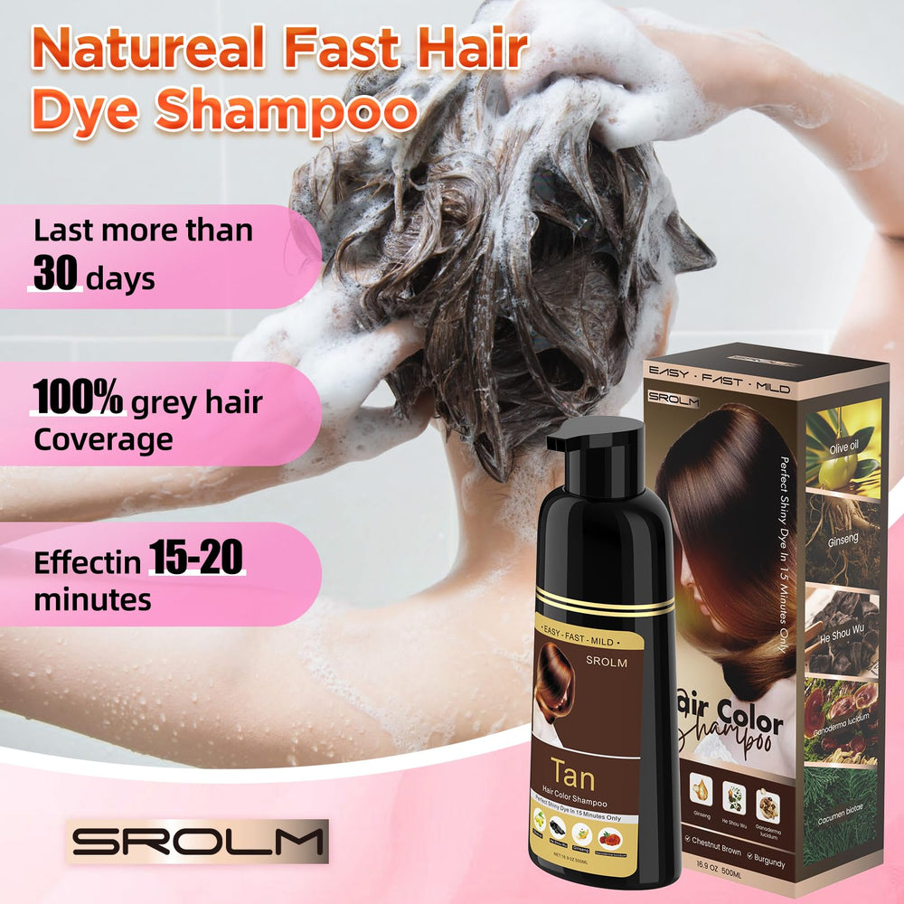 SROLM ingrédients à base de plantes: ginseng et arbre pagode nourrissent les cheveux.