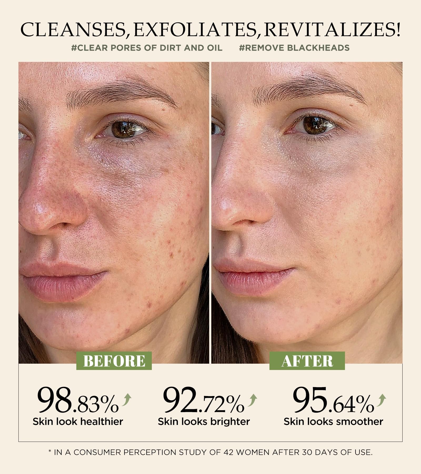 Srripo grains exfoliants fin noix pour une exfoliation douce.