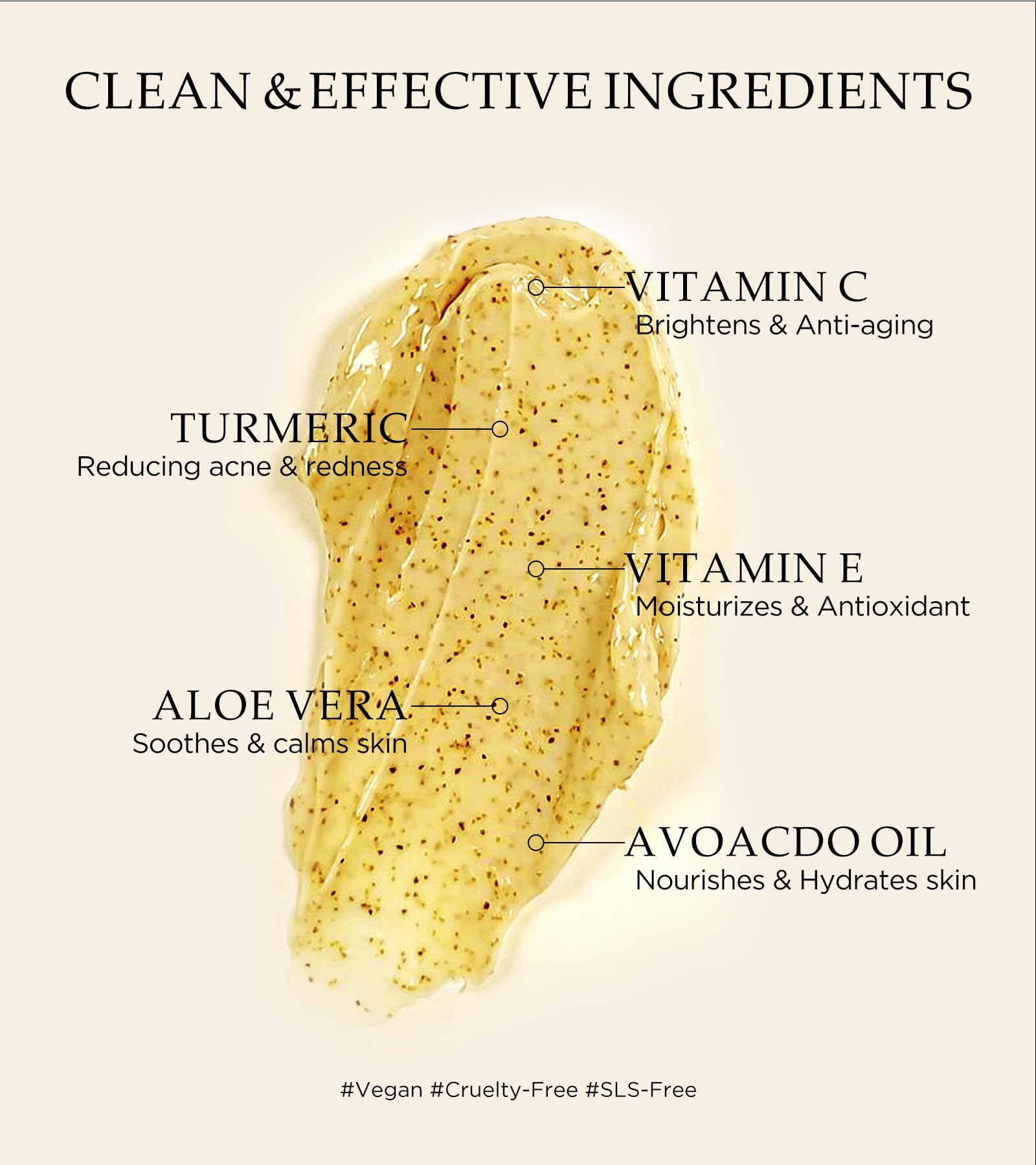 Srripo peau lisse et éclatante après exfoliation douce.