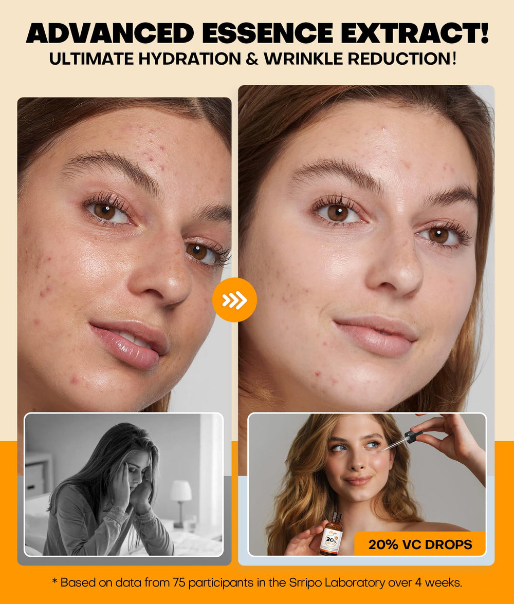 Srripo Sérum vitamine C 20% emballage pratique et recyclable.