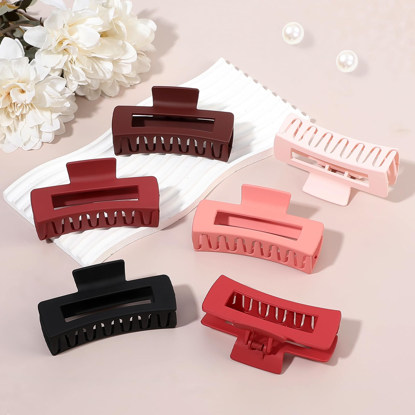 Pince-cheveux grand modèle anti-glisse Sisiaipu, maintien fiable pour toutes les coiffures.