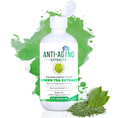 St. Croix Extrait Thé Vert Pur – bouteille, hydratant et antioxydant pour peau et cheveux.