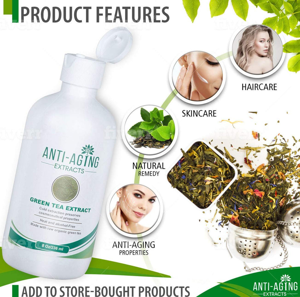 St. Croix Extrait Thé Vert Pur – soin cheveux, brillance naturelle et douceur.