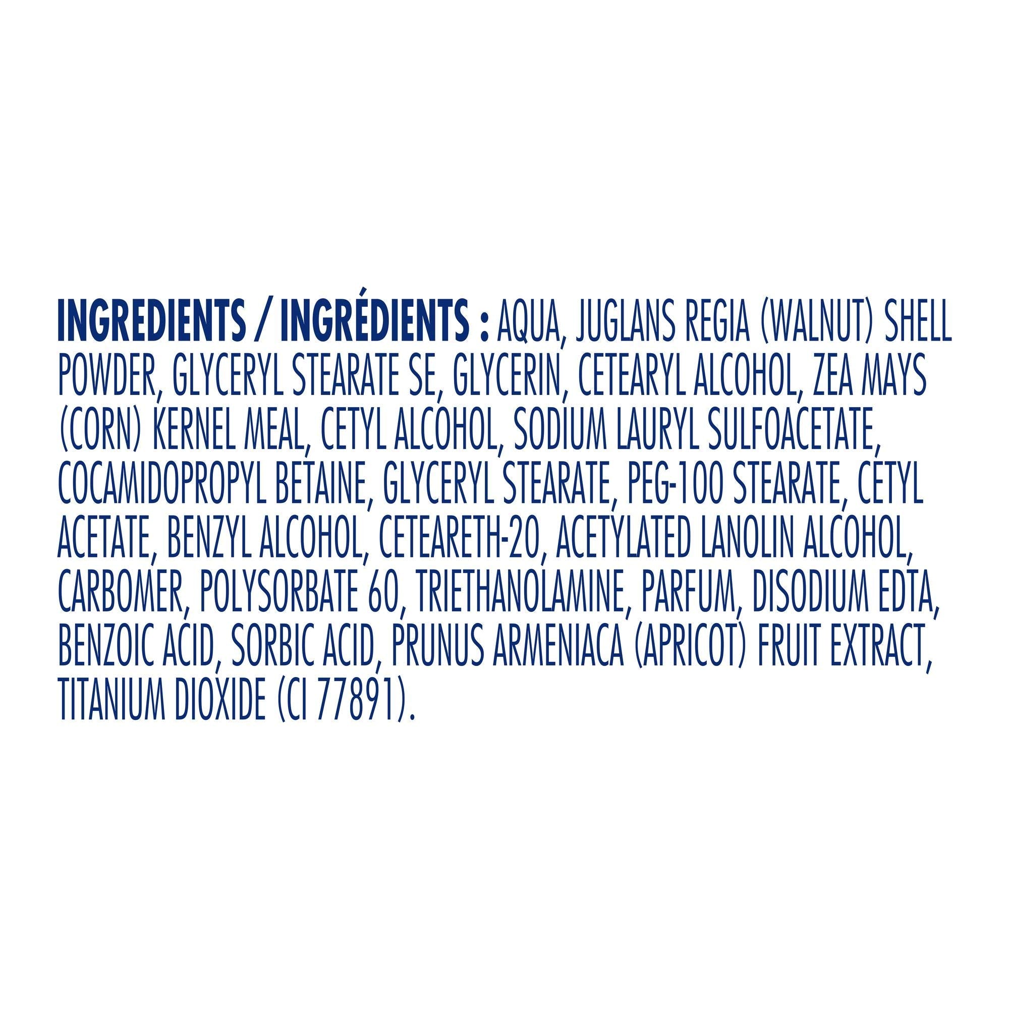 St. Ives Fresh Skin Scrub non comedogene pour pores propres.