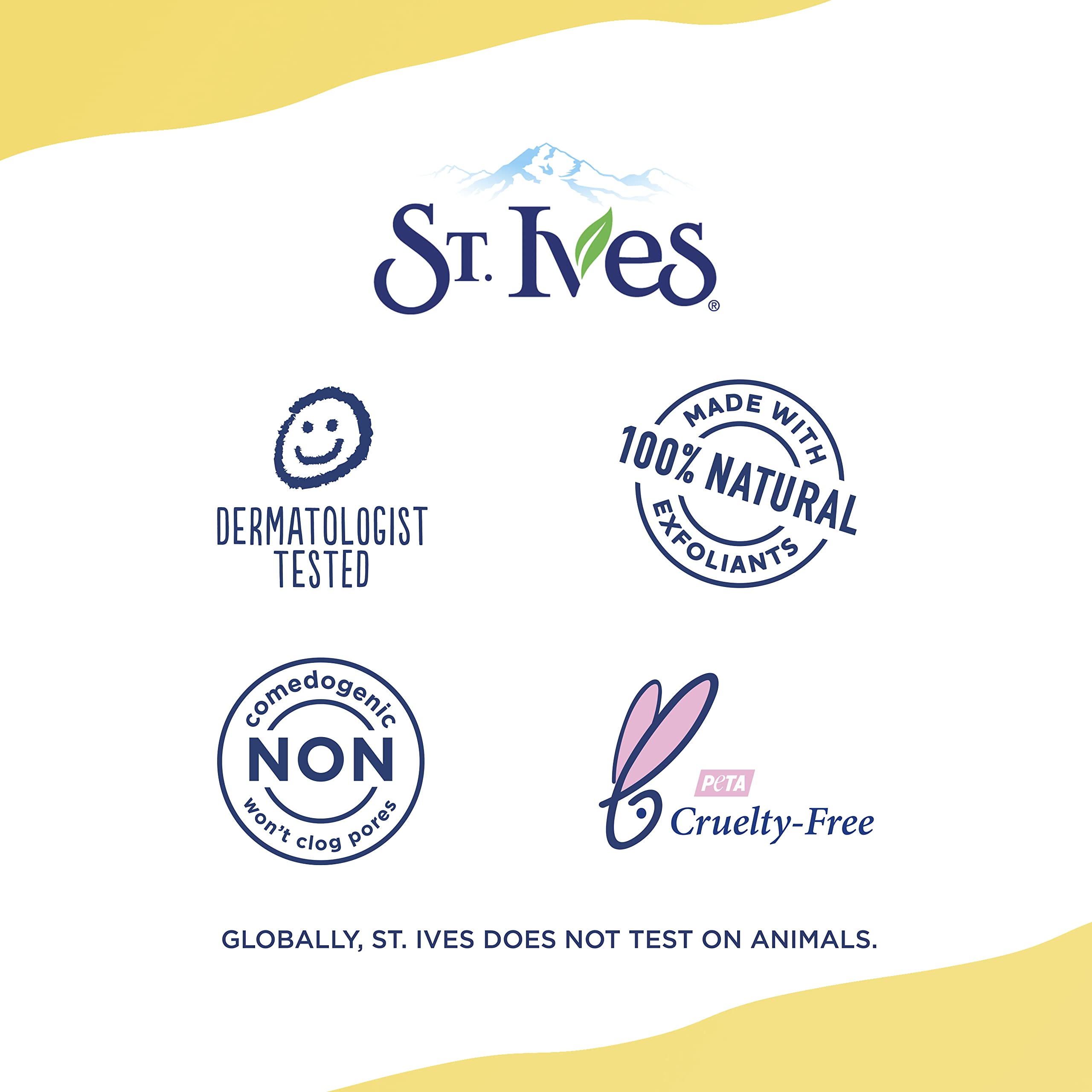 Testé dermatologiquement et formulé sans parabènes, gommage St. Ives à l'abricot.
