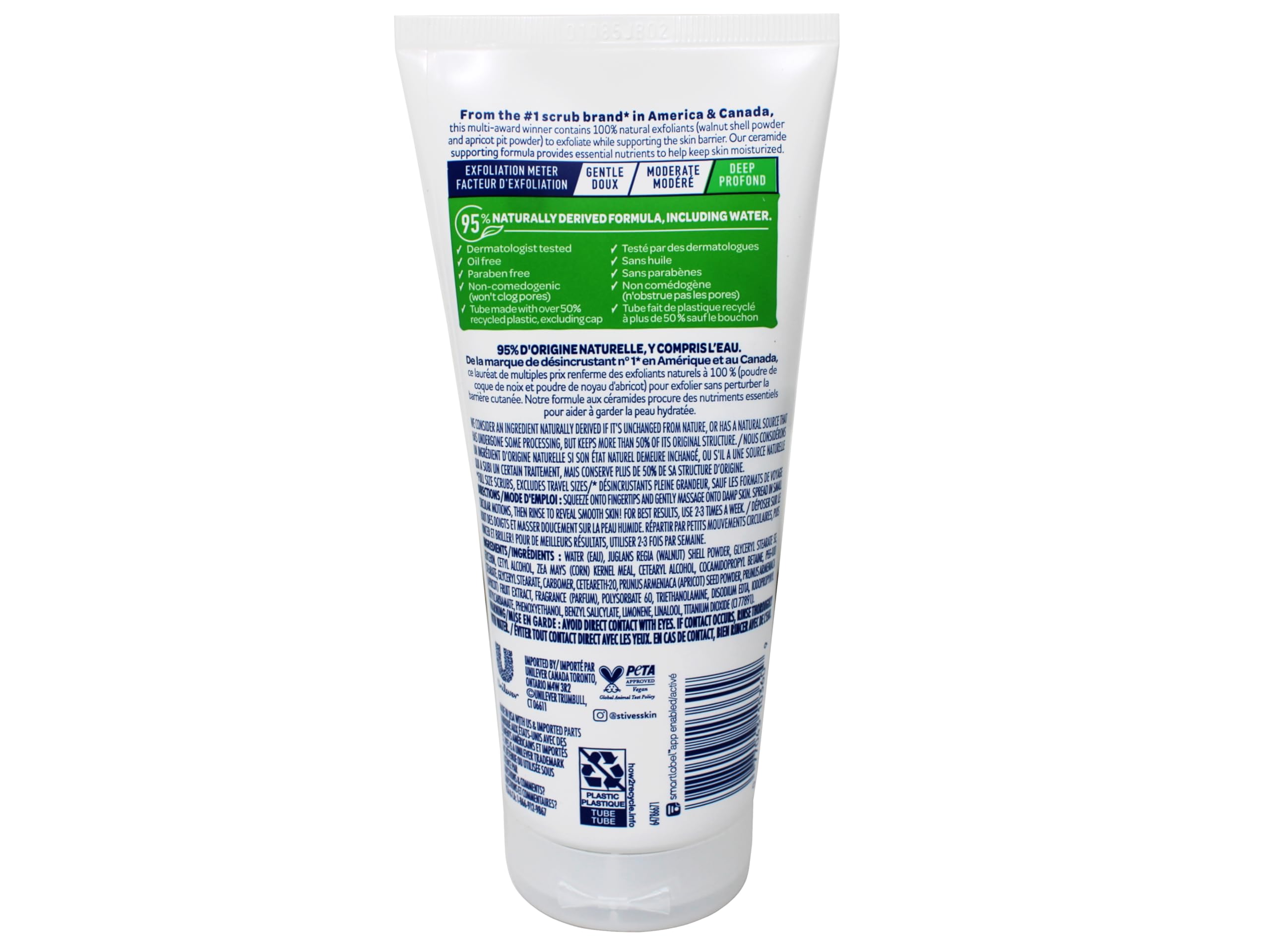 Ingrédients abricot du gommage St. Ives – exfoliation agréable