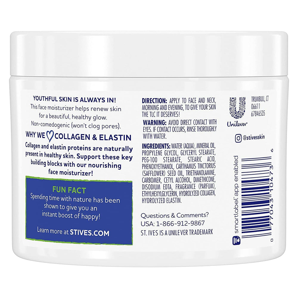 Échantillon proche de la pompe de St. Ives Renewing Collagen & Elastin.