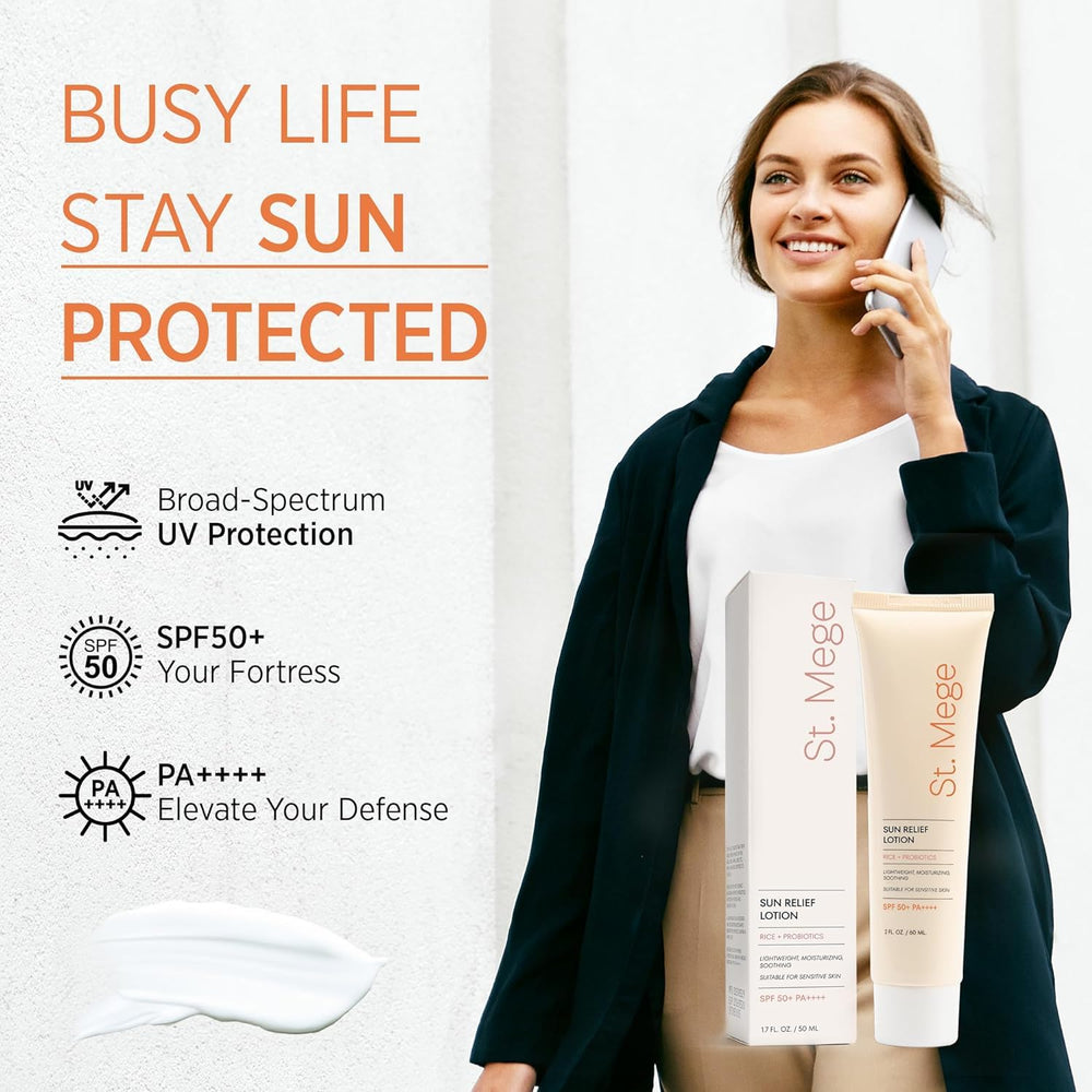 St. Mege absorption rapide solaire riz, peau sans zones blanches