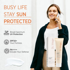 St. Mege absorption rapide solaire riz, peau sans zones blanches
