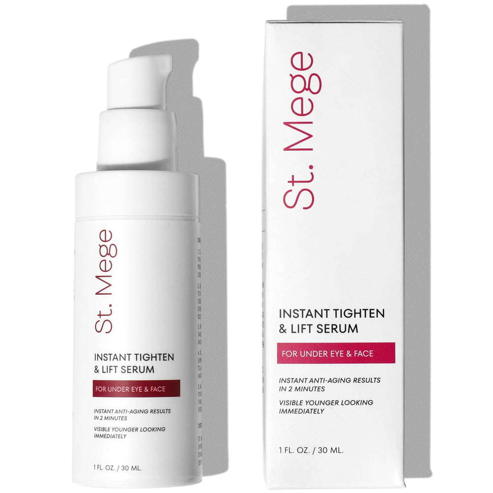 St. Mege Crème Yeux Visage Lift Rapide – bouteille offrant raffermissement instantané.