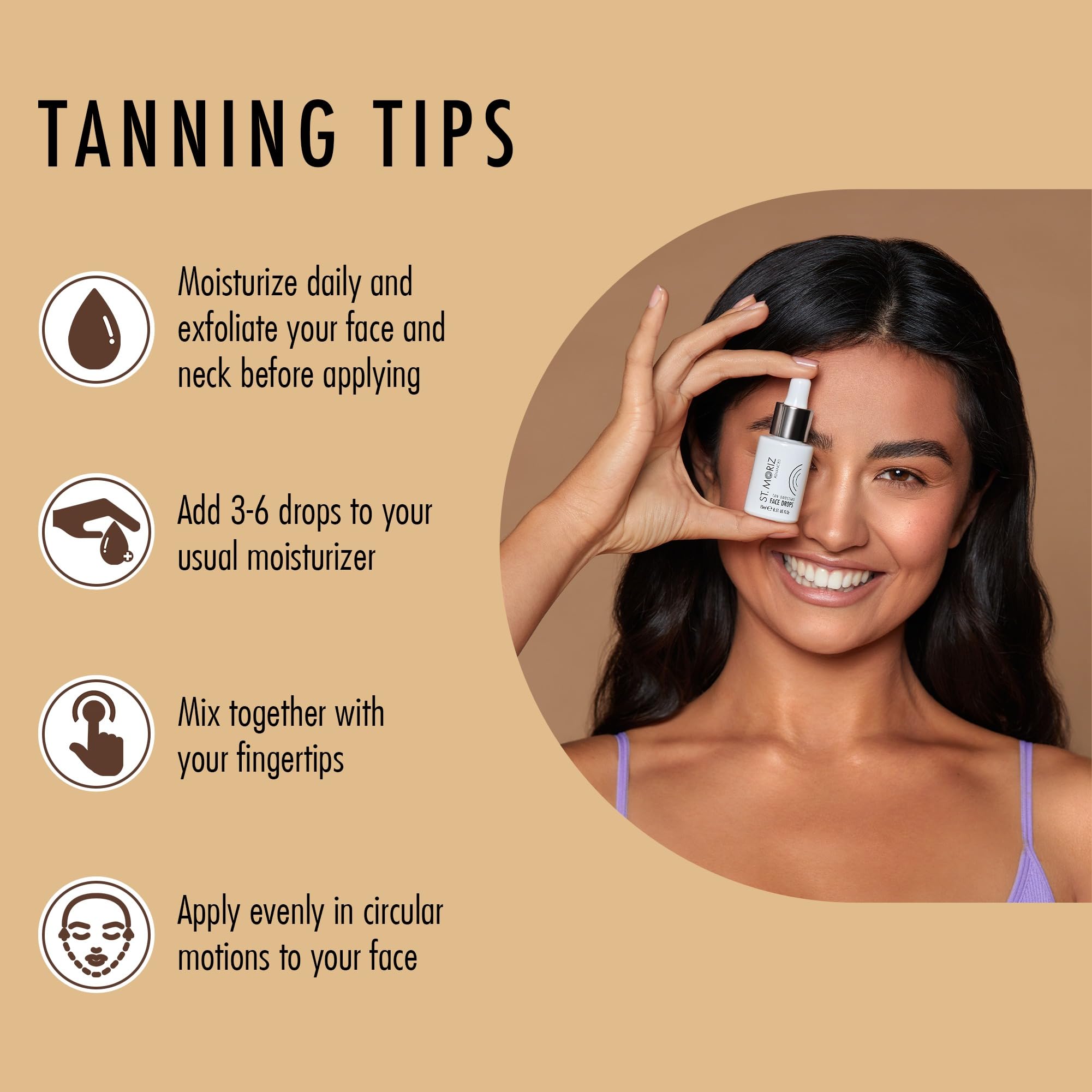 St Moriz autobronzant visage - application douce et progressive