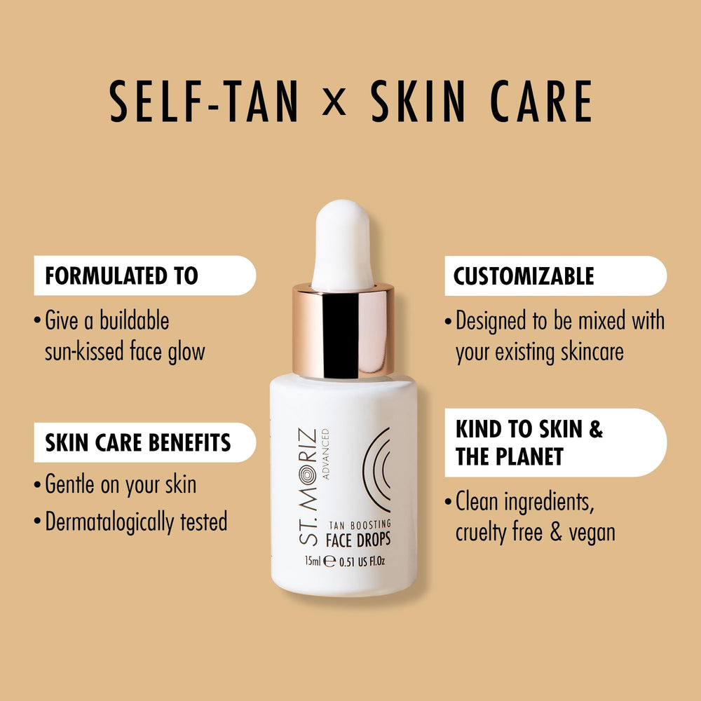 St Moriz autobronzant visage - gouttes polyvalentes pour personnaliser l'éclat