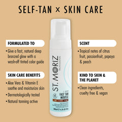 ST. MORIZ: gant applicateur inclus pour une finition uniforme.