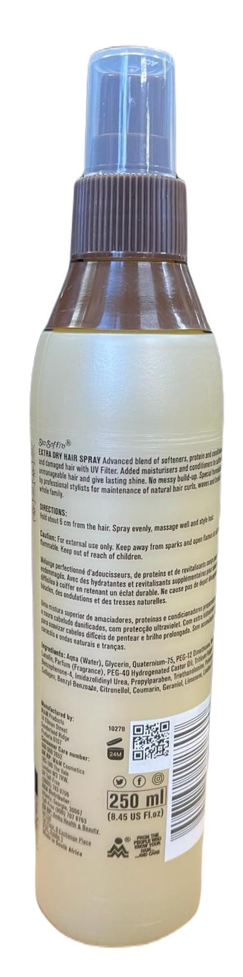 Sta-Sof-Fro Lanoline infusion, soin nourrissant pour cheveux bouclés.