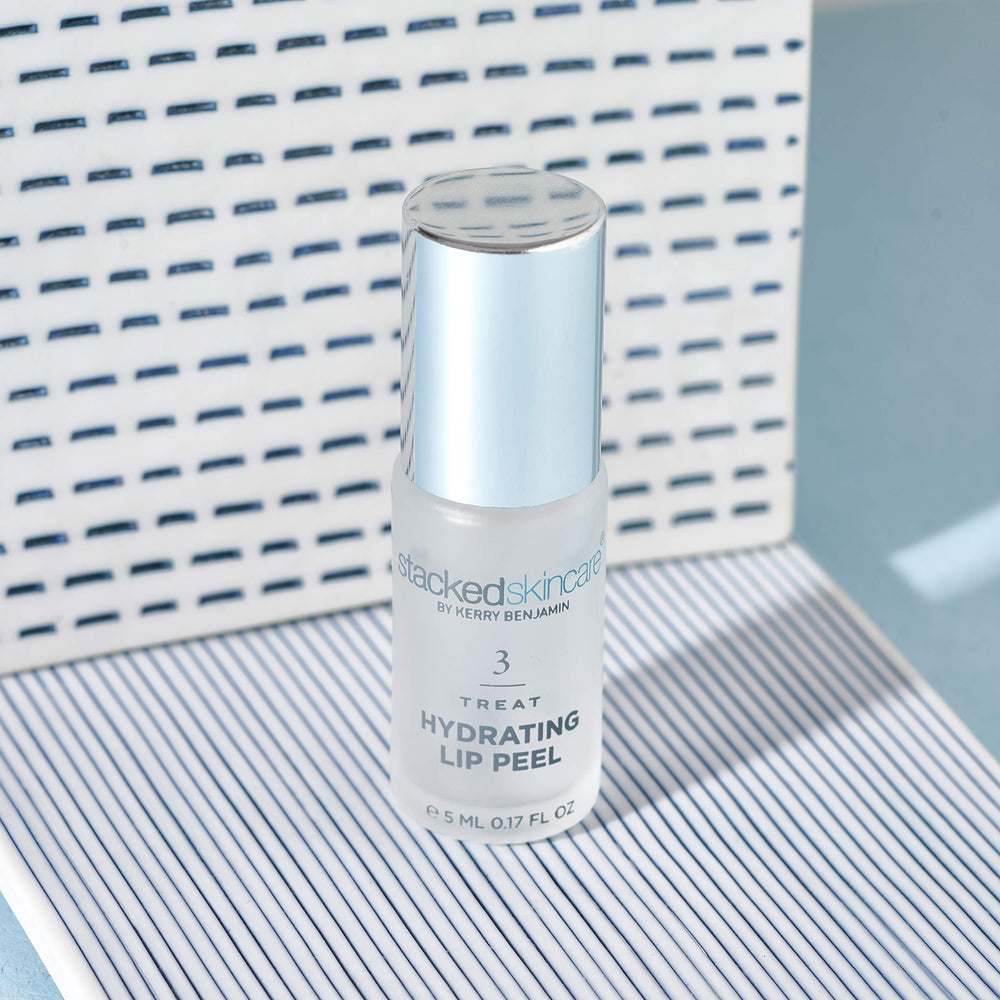 Lèvres hydratées après le soin StackedSkincare.