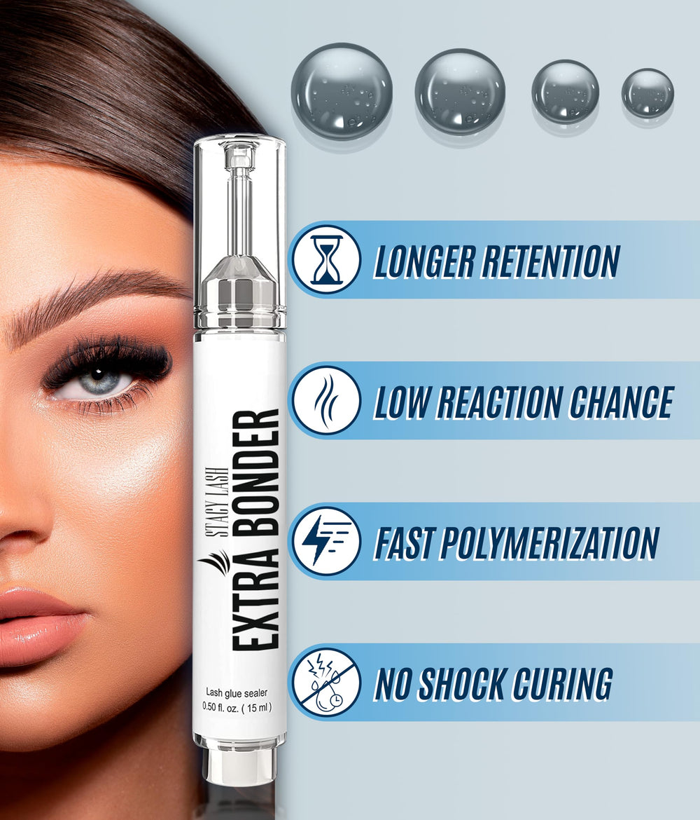 STACY LASH Bonder – seringue-application: procédé propre et hygiénique pour les extensions